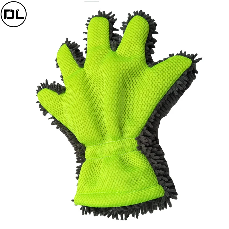 

Universal Washing Gloves Chenille Five Fingers Car Wash Gloves Microfiber Finger Gloves Cloth Motorcycle Car Cleaning Tools