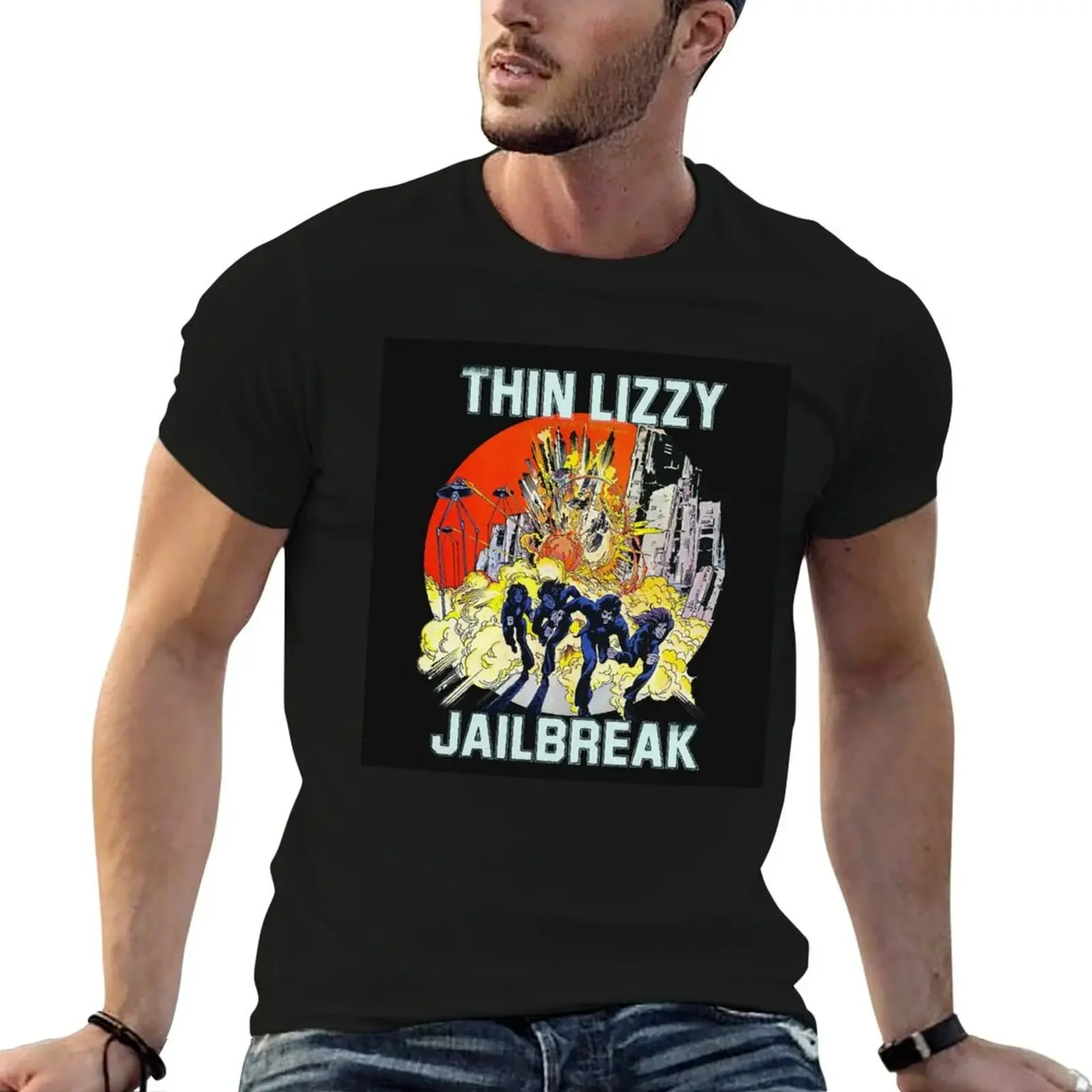 Thin Lizzy T-Shirt custom t shirt oversized t shirt man t shirt shirts for men cotton