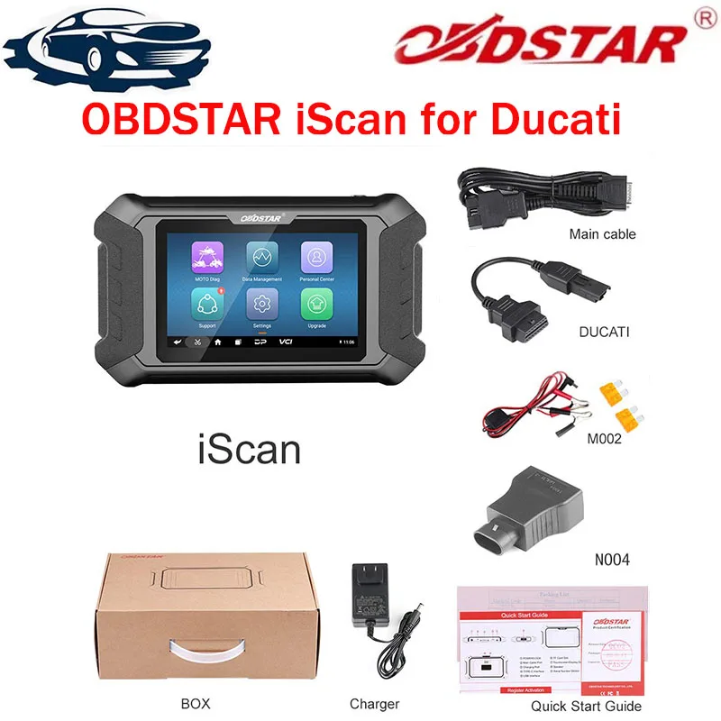 OBDSTAR iScan for DUCATI Motorcycle Diagnostic Scan Tool and Key Programmer Service Light Reset Supports for Ducati till 2023