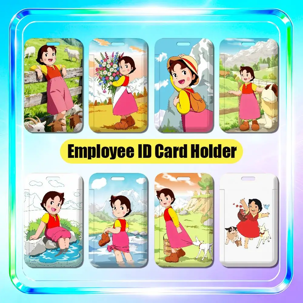 For Heidi A Girl Of The Alps Employee ID Card Holder Office Badge Student Bank Work Credit Holders Hard Case Shell