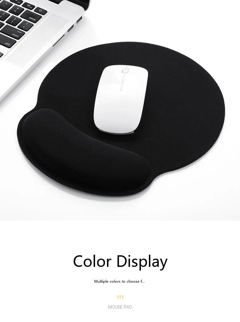 Schaumstoff-Handgelenkauflage, Mauspad, Tastaturauflage, 5-in-1-Set, ergonomische, rutschfeste Schreibtischunterlage für Büro und Gaming – Detail 8
