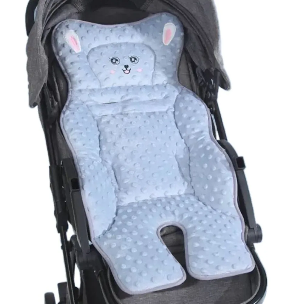 ユニバーサルコットンベビーカークッション洗える暖かいベビーカーシートパッド通気性防風幼児カートマットレス