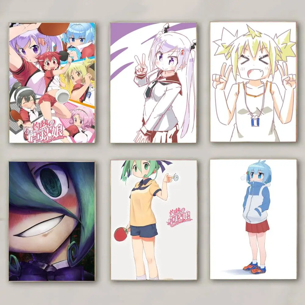 anime S-Scorching Ping Pong Girls-S Poster Modern Wall Decal for Living Room Cafe Office Bar and Bedroom