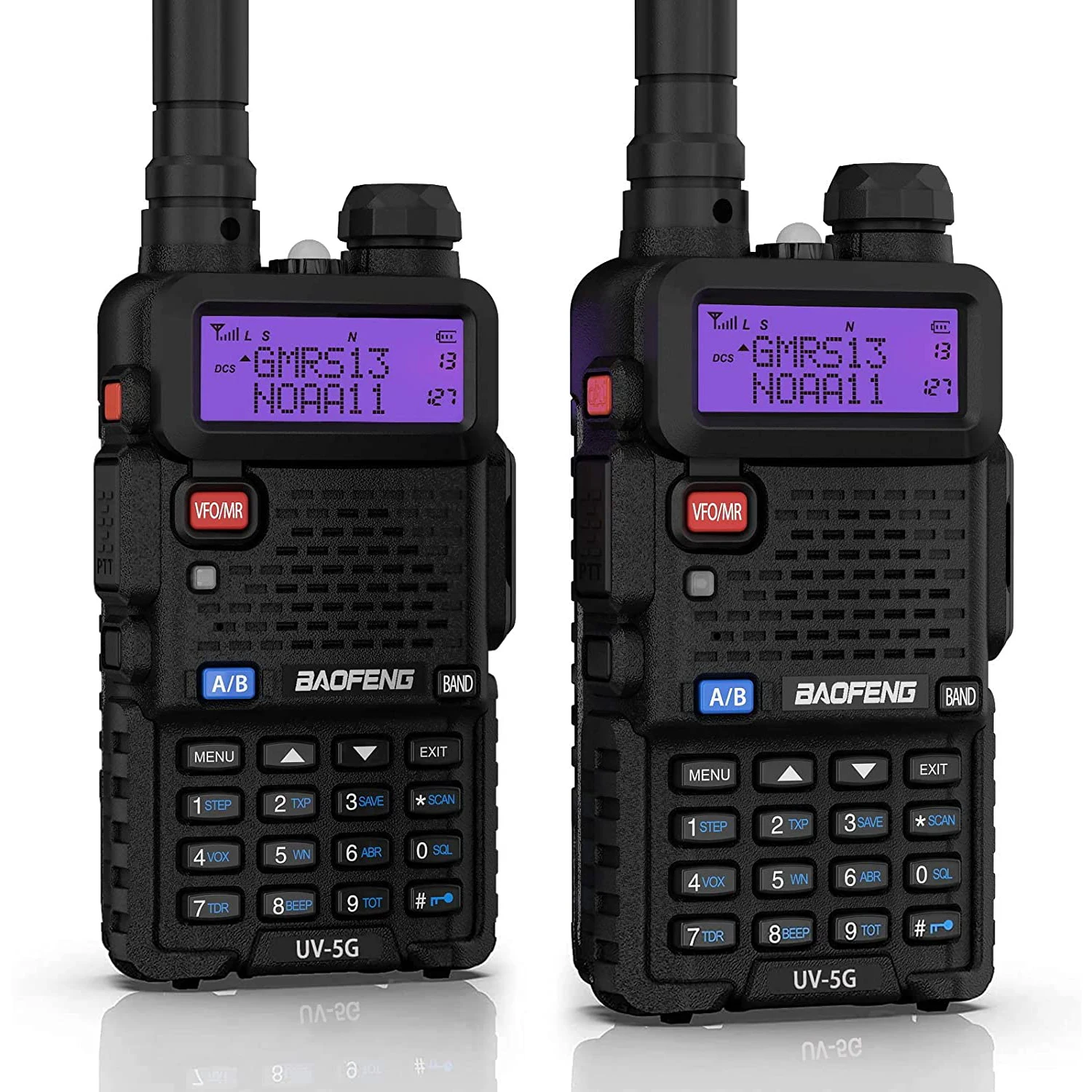 Rádio baofeng UV-5G (UV-5X) gmrs, 2 peças