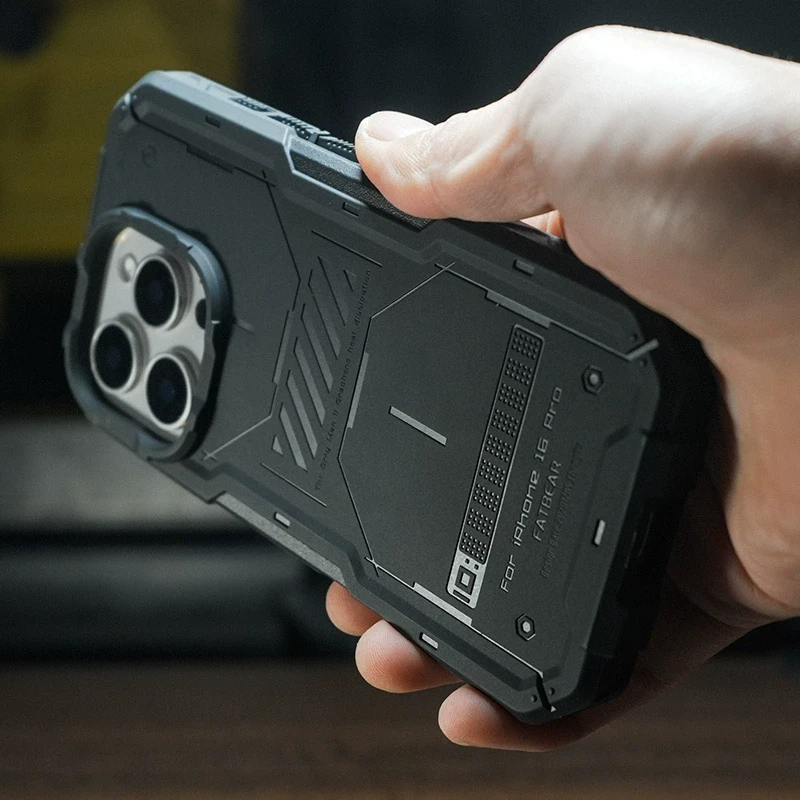 

Подходит для тактического защитного чехла для телефона серии IPhone 15 Pro/MAX, графеновая беспроводная зарядка Magsafe с рассеиванием тепла