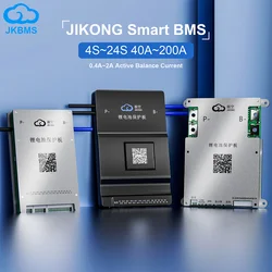 JKBMS Smart JIKONG BMS con bilanciamento attivo 1A BT APP RS485 CAN 2S-24S 40A-200A LiFePo4 Li-ion LTO Batteria JKBMS