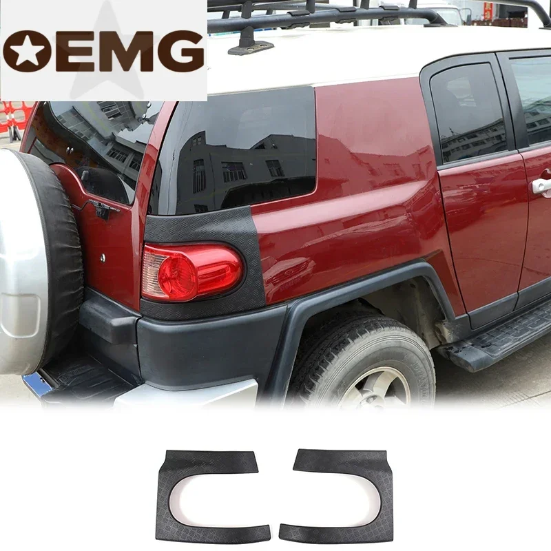 

For Toyota FJ Cruiser 2007-2021 ABS Black Car Rear Fender Anti-scratch Panel Car Exterior Molding Accessories
