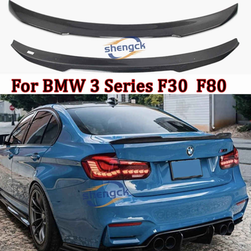 

For BMW 3 Series F30 F35&M3 F80 Sedan CS Style Carbon fiber Rear Spoiler Trunk wing 2011-2019 Forged carbon