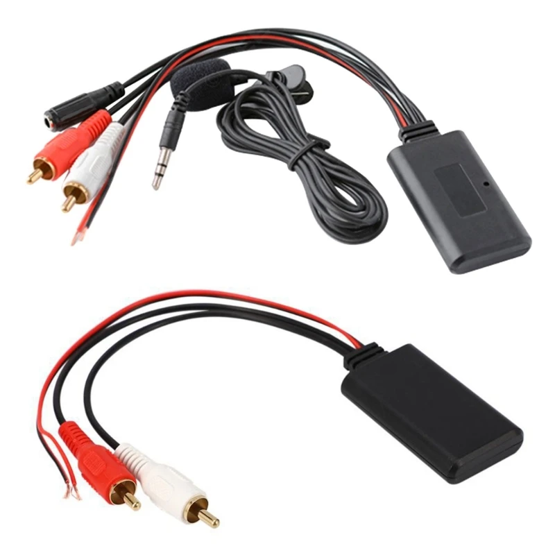 Car Universal Wireless Bluetooth-compatible Module Music Adapter Aux Cable with Mic Dropshipping