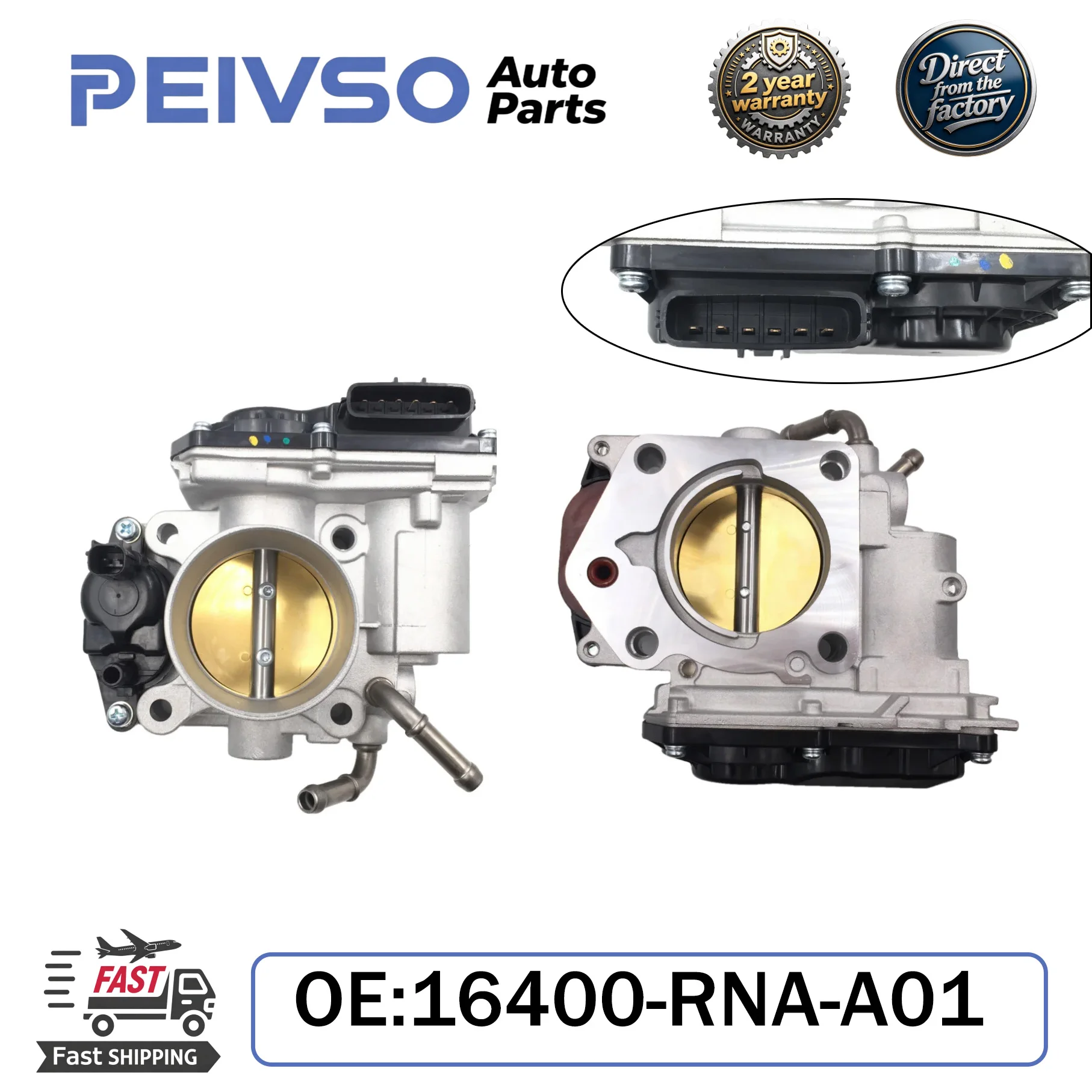 

PEIVSO New High-QualityThrottle Body TB1299 16400-RNA-A01 16400-RNB-A01 For 2006-2011 Honda Civic 1.8L