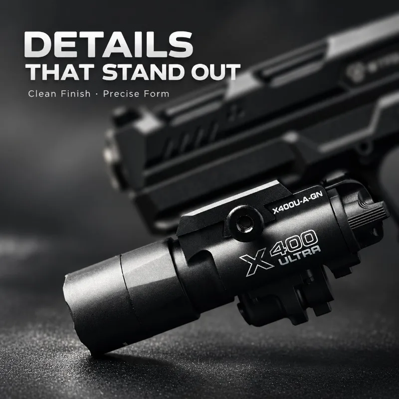 X400 Ultra Nylon Model Torch Light, Under‑mount Ornament Accessory Compatible with 20‑24mm Rail