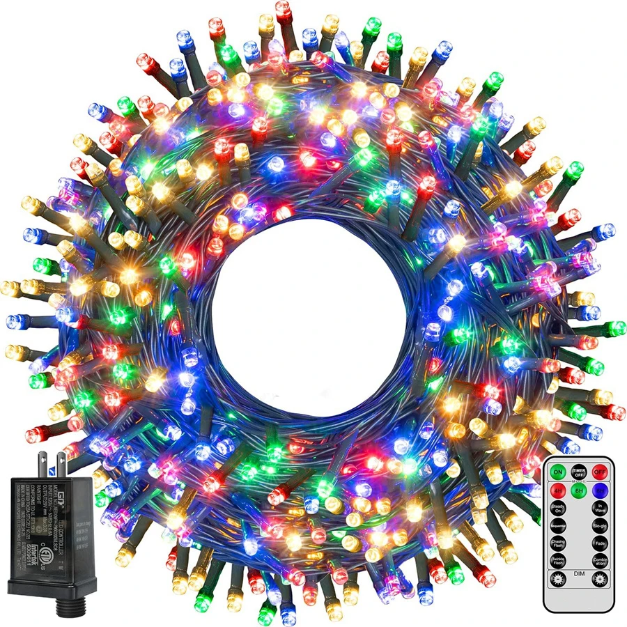 10M 20M 50M 100M Fairy Lights With Remote Outdoor Christmas Tree Garland Light Wedding Party Twinkle Fairy String Light