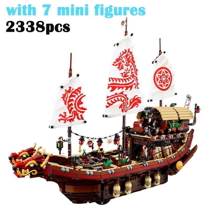 In Stock 06057 Destiny Boat Flying Bounty Ship Building Blocks Bricks Kid Christmas Gifts Compatible 70618 71705