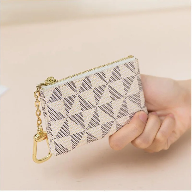 Coin Purse Creative Metal Decoration Small Hanging Bag Key Bag Simple Printed Mini Card Bag image 4