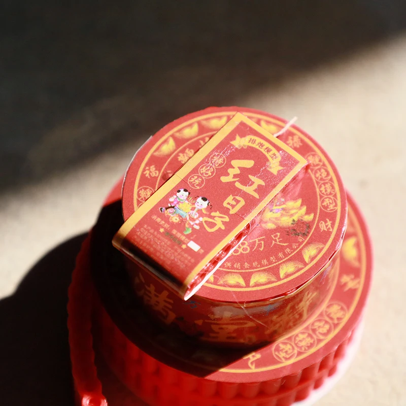 บ้านตุ๊กตาจิ๋ว ของเล่นประทัดปีใหม่ ของตกแต่งบ้าน ของเล่นเสริมสร้างจินตนาการ