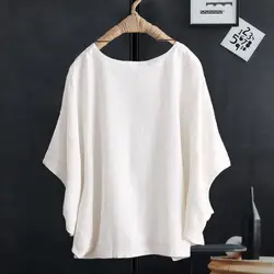 Women T-shirt Stylish Women's T-shirt With Batwing Sleeves Loose Fit Solid Color Pullover Top For Streetwear Fashion Lightweight