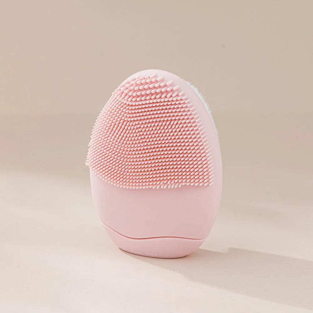 1 st Dubbele Hoofd Gezicht Wassen Borstel Zijdig Siliconen Handmatige Massage Gezichtsreiniger Borstel Zachte Haren Diepe Reiniging Peeling Tool