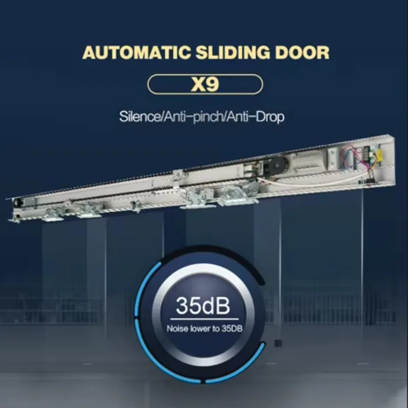 Cheaper 130kgs DC Motor Automatic Sliding Glass Door Opener Mechanism for Double/Single Doors with Controller Remote Sensor