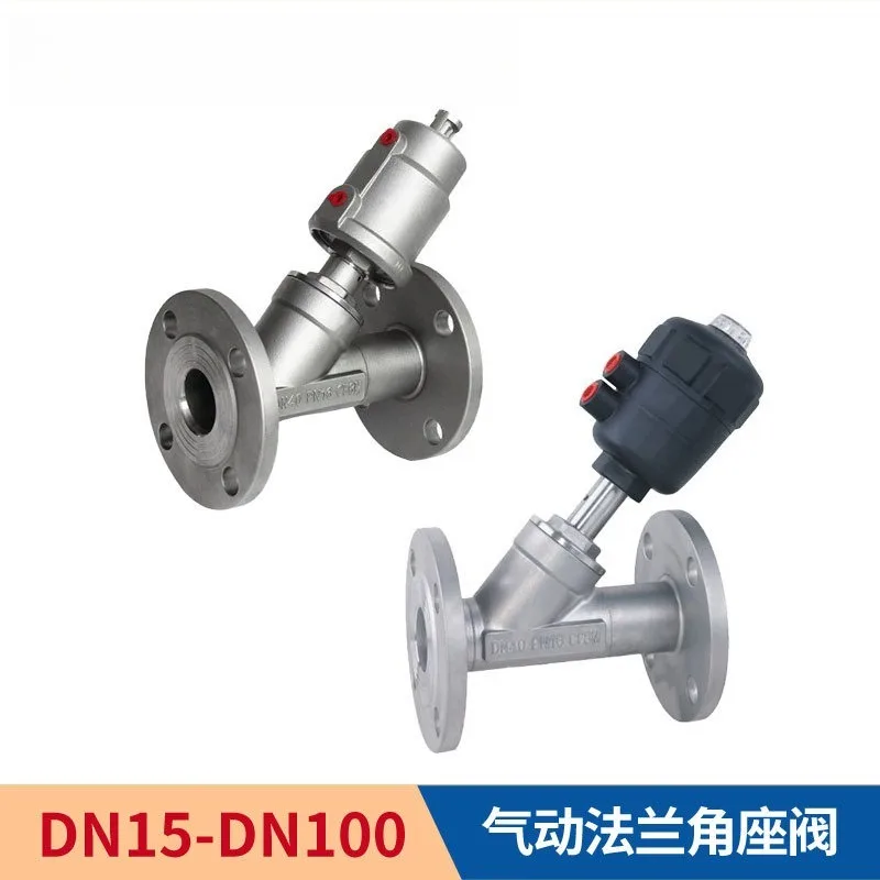 صمام لولبي For Stainless Steel Flanged Angle Seat Valve, Steam DN50 Solenoid Valve Angle Fitting الماء والبخار — تفصيل 2