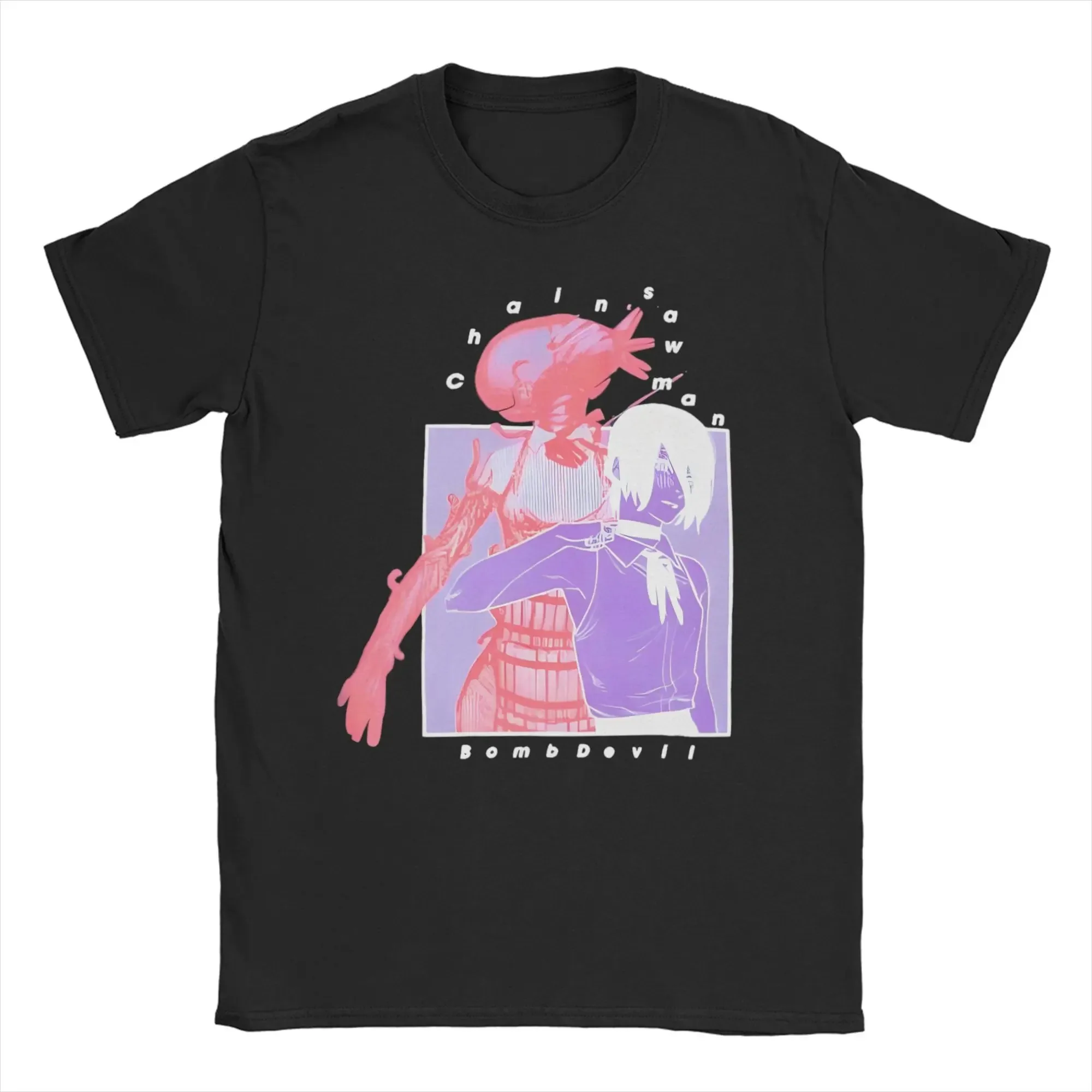 Die Film Reze Chainsaw Man T-Shirts Frauen Männer Anime Manga Schwere Baumwolle Hohe Qualität O Hals Kurzen Ärmeln Weiblich Männlich Kleidung