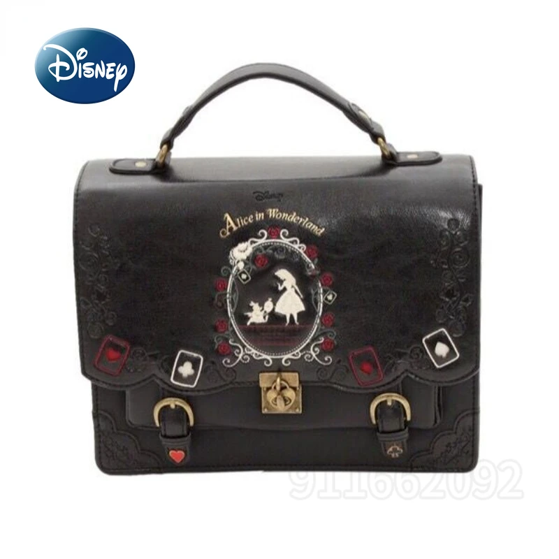 Imagem -02 - Bolsa Feminina de Grande Capacidade Disney Alice Mochila de Luxo Original Desenho Animado Estilo jk Bolsa Lolita Nova Moda