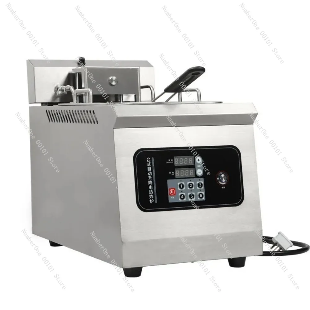 Electric Fryer Automatic Timing Lifting And Lowering Fryer Table TypeFried Skewers French Fries, Snacks Electric Fryer