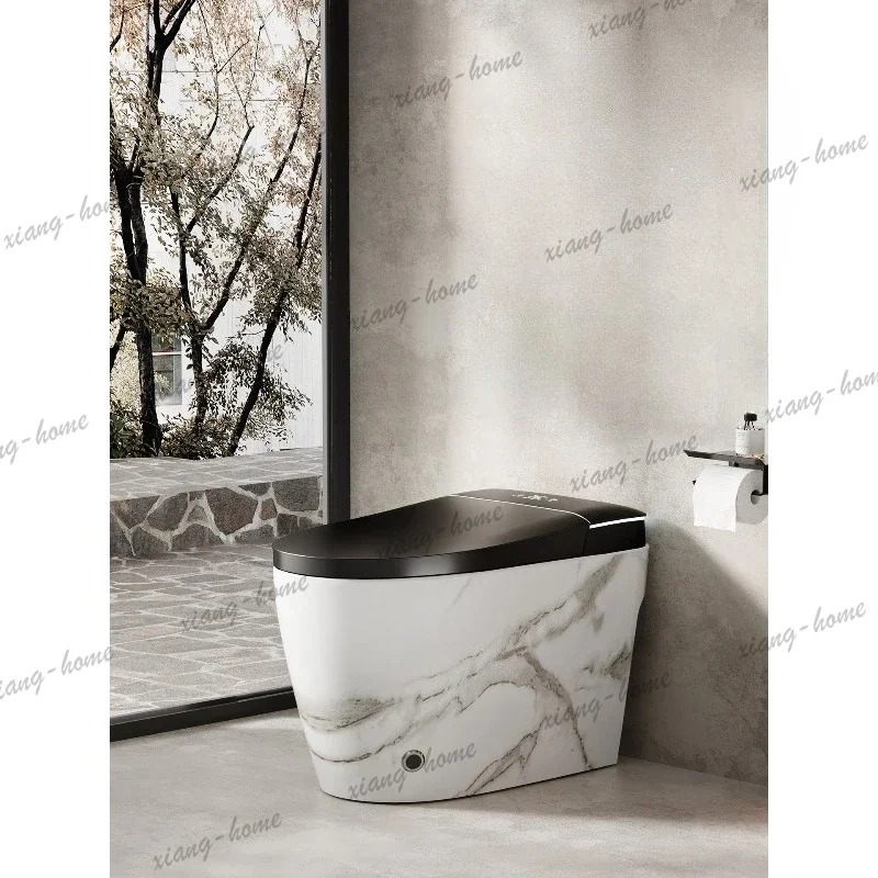 Imitation marble pattern household siphon imitation marble pattern automatic smart toilet toilet has no water pressure limit