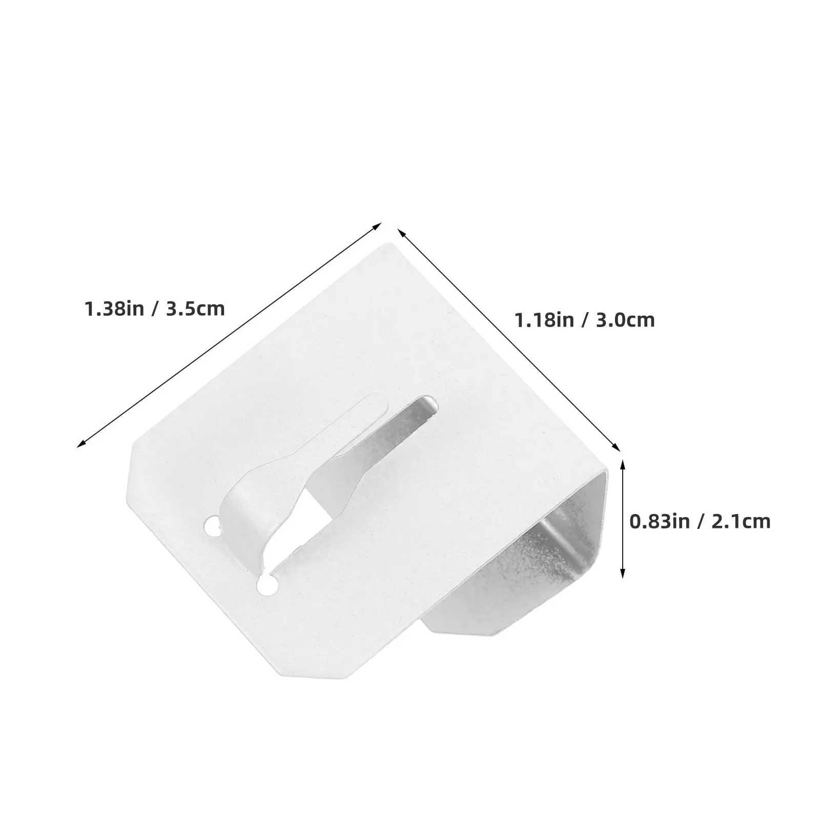 10pcs Window Hook Decorative Clip Metal Frame Hanger For 12-20Mm No Drill Curtain Rod Light Bracket - String Rail Hanging