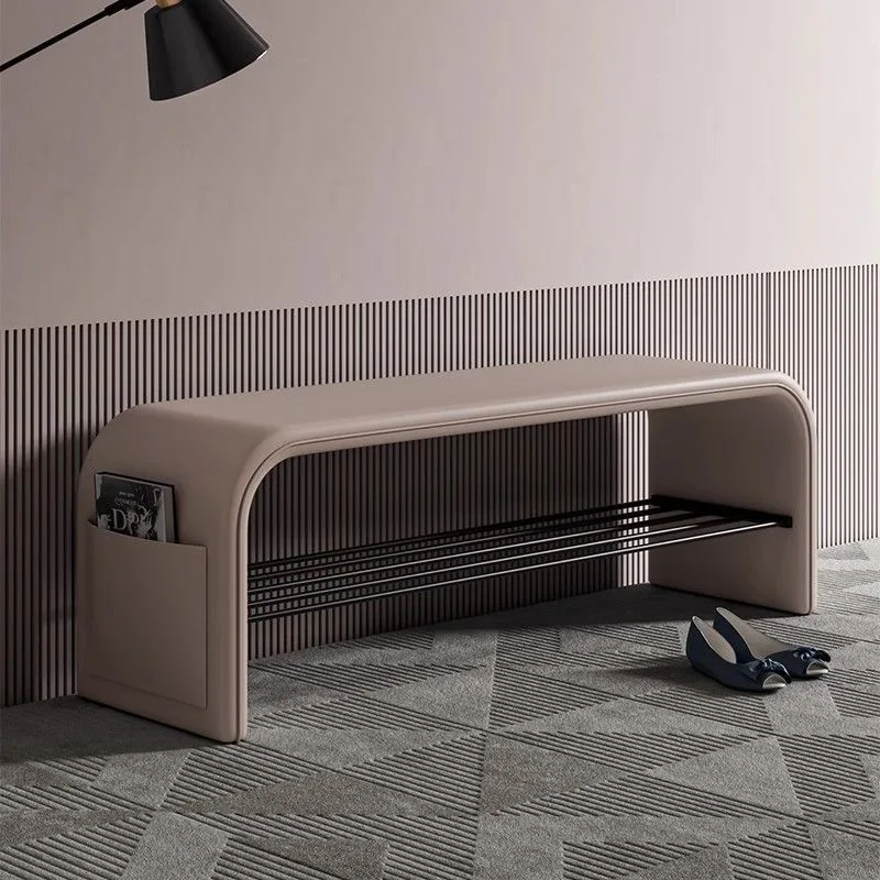 

Living Room Bedroom Home Use Long Bench Bed Tail Extra Seat Cushion Storage Shoe Rack Stool Furniture