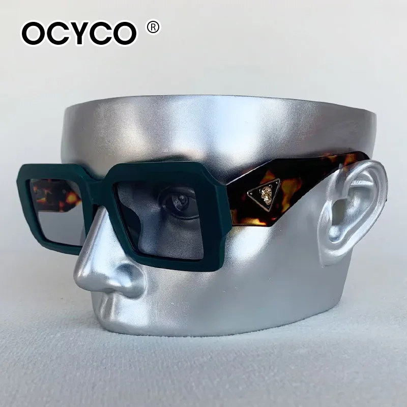 Retro-Mode, Luxusmarke, quadratische Sonnenbrille, Unisex, Farbverlaufsgläser, Vintage-Sonnenbrille, Brille für Damen, sexy, übergroße Sonnenbrille