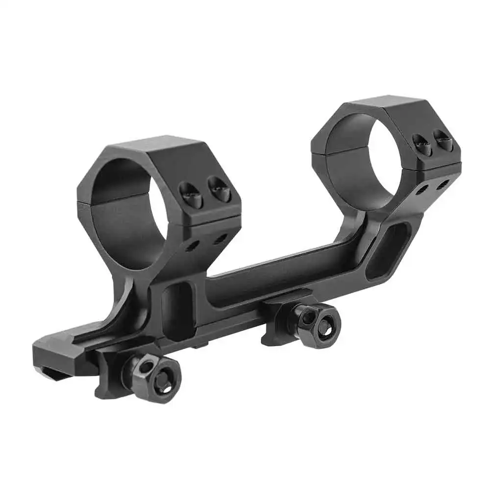 Marcool 1pc Picatinny Scope Mount 30mm One-piece Universal Ring Bracket Hunting Accessory Black Aluminum Durable Construction