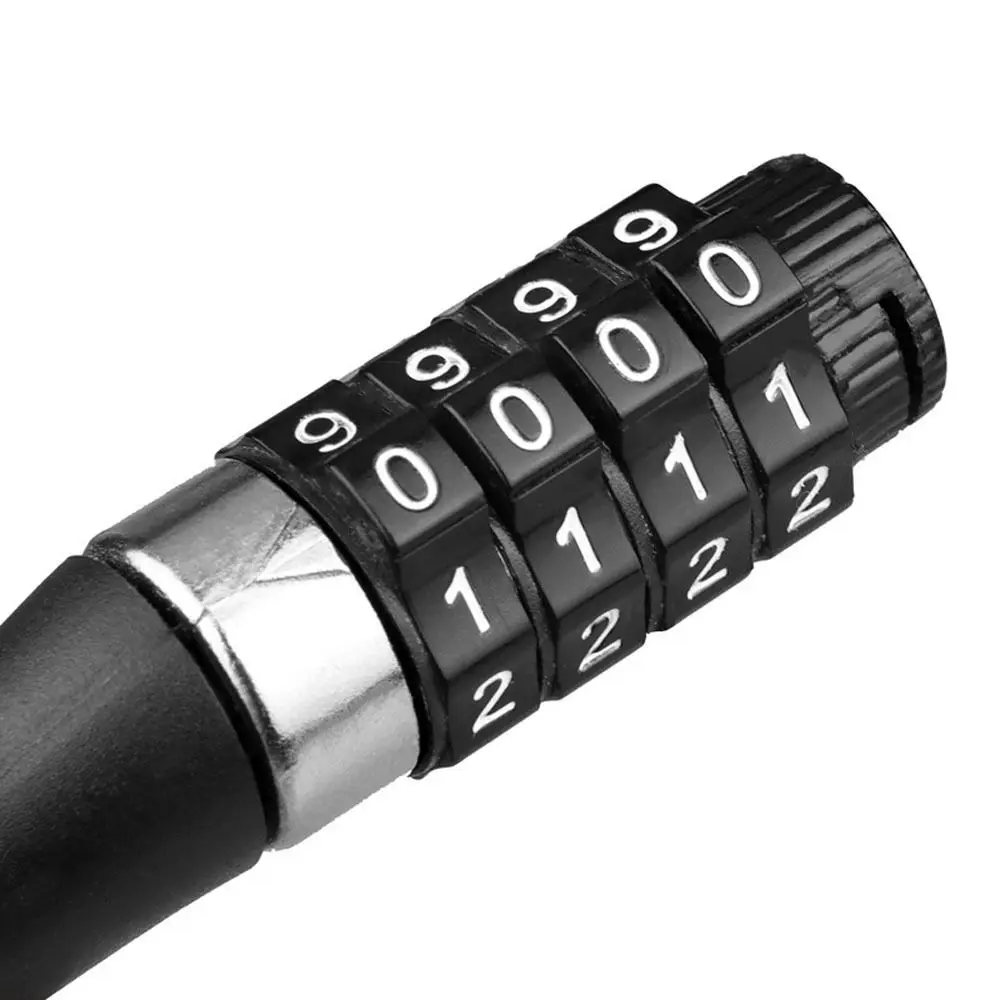 

Durable Cycling Parts Anti Theft 4 Digit Password Bicycle Accessories Security Lock Bike Lock Bicycle Lock Steel Cable Lock