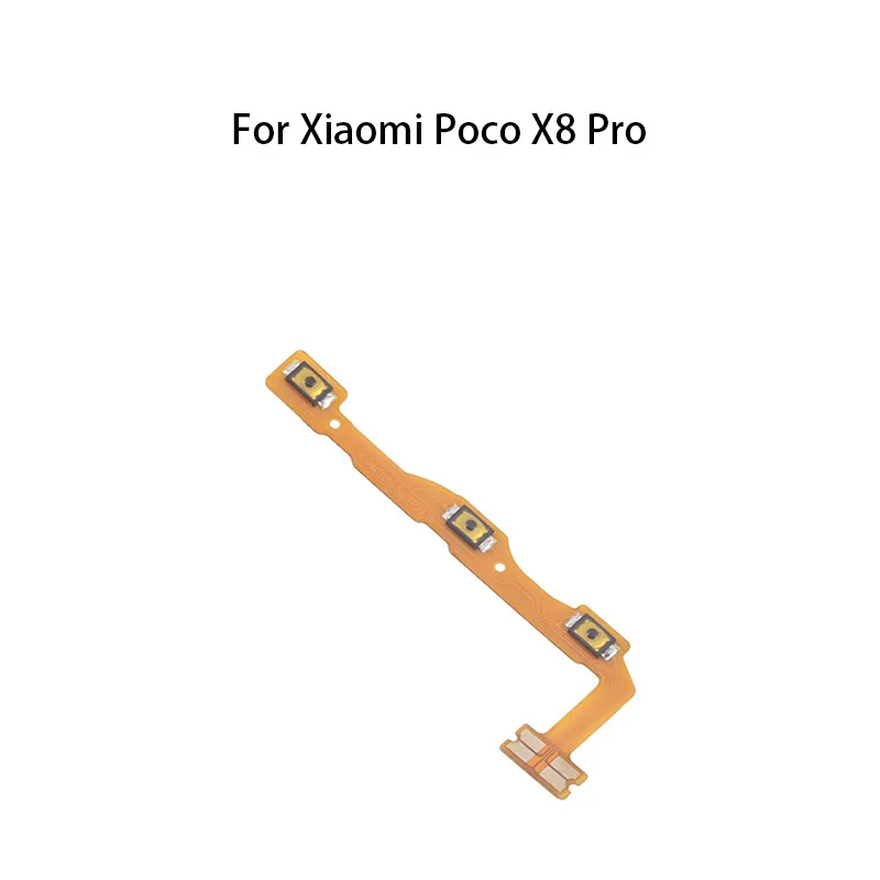 Power ON OFF Mute Switch Control Key Volume Button Flex Cable For Xiaomi Poco X8 Pro