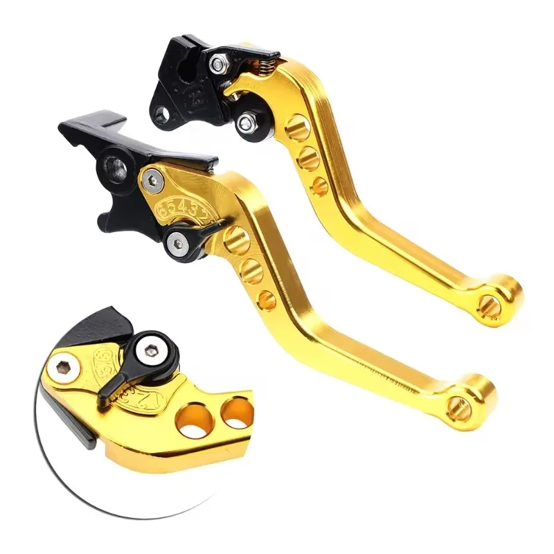 

Universal Fit for Motorbike Modification 1 Pair Alloy Motorcycle Brake Handle CNC Motorcycle Clutch Drum Brake Lever Handle