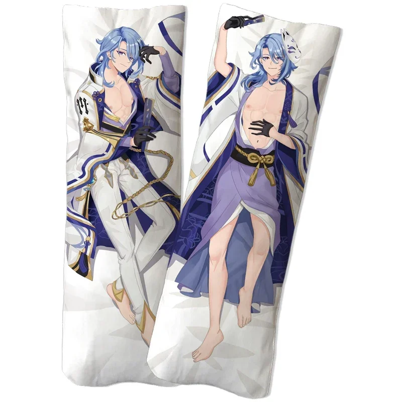 Genshin Impact Hutao Anime Keqing Xiao Dakimakura Zhongli Kujo Sara Pillow Cover Bennett Yae Miko Long Hugging Body Pillowcase