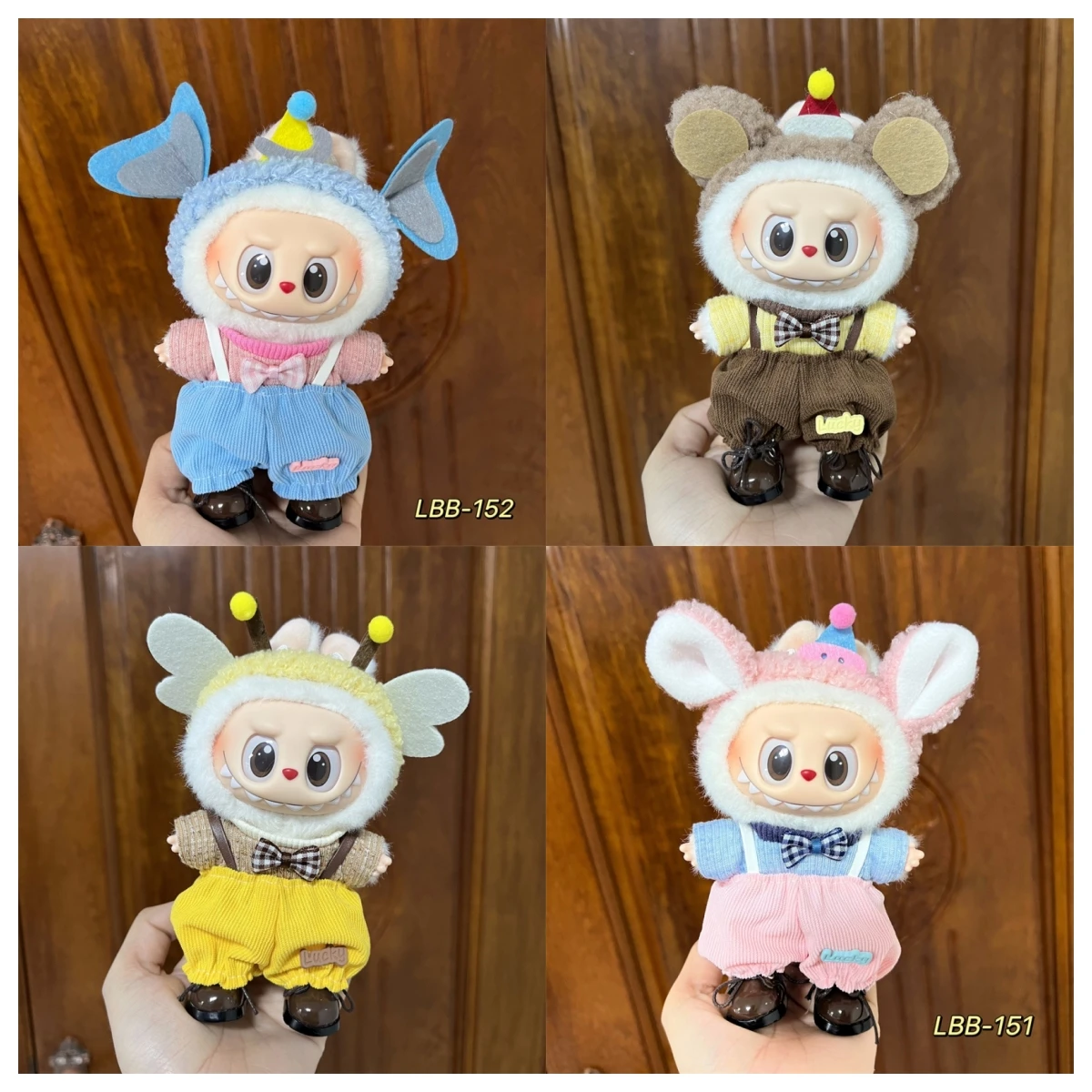 

New Labubu Clothes Spring Wild Same Style Doll Clothes Cosplay Sitting Party Loubu First Second Third Generation Hanging Pendant