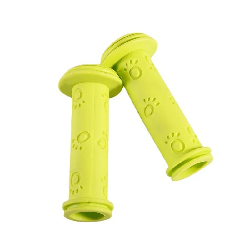 1 Pair Scooter Child Kids Bicycle Grip Anti-Slip Handlebar 22MM Silica-Gel Material Holes Children Bike Accessory Anti-skid