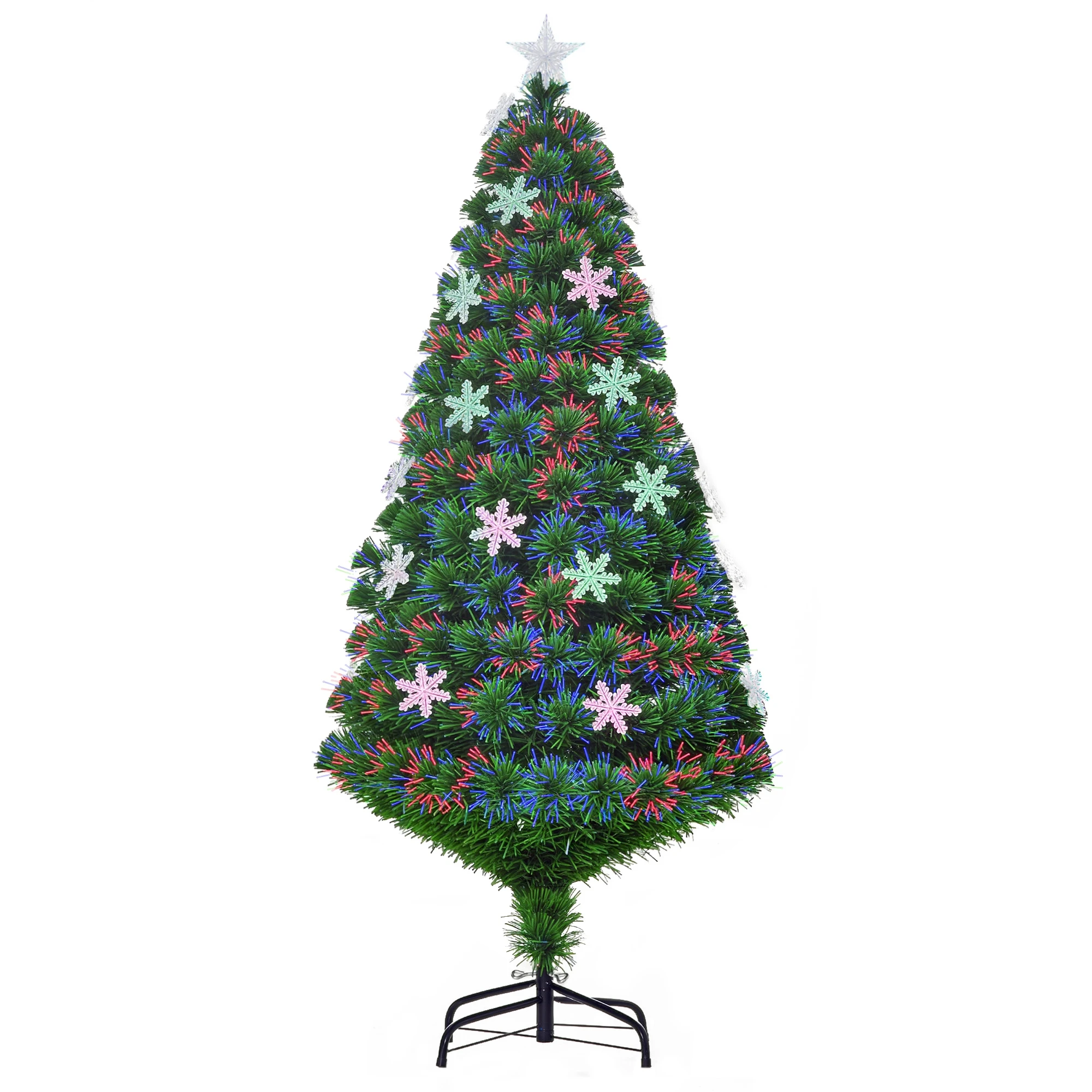 HOMCOM Árbol de Navidad Medidas 150cm DECORACIÓN INCLUÍDA Abeto