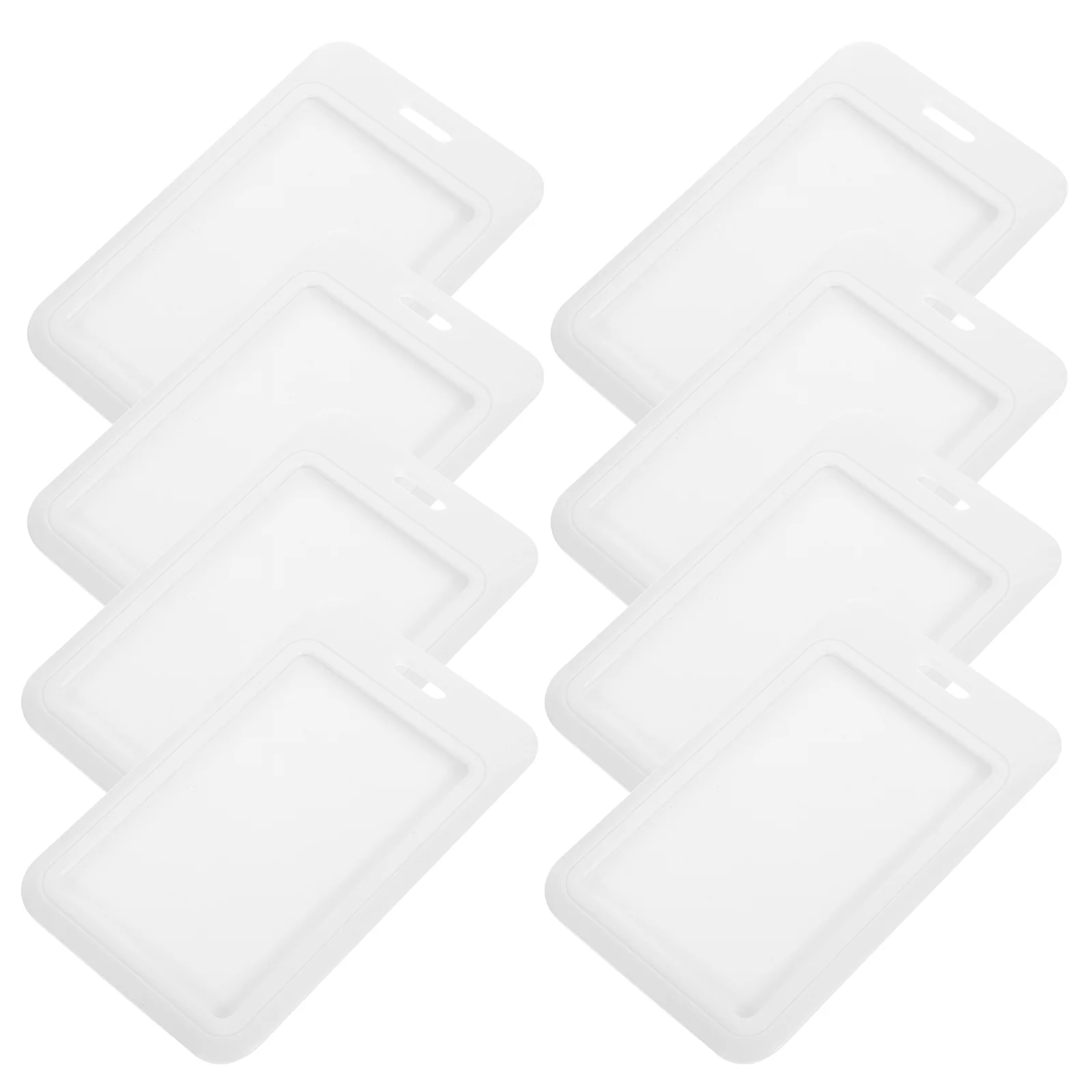 

8 Pcs Telescopic ID Card Holder Clear Sleeves Abs Credit Protector Badge