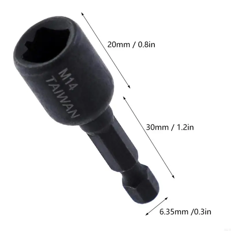 M6CF 8 Pieces M4-M16 Tap Die Socket Adapter Used in Professional Machine Maintenance