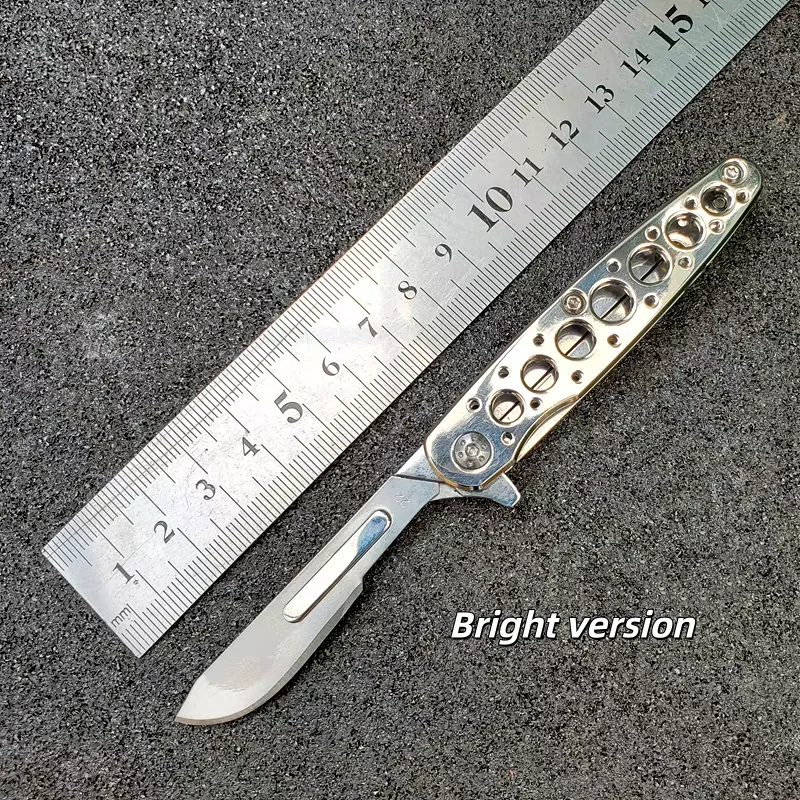 Multifunction EDC Titanium Utility Knife - Precision Crafting Tool for Paper, Cardboard, Art, and Packages with Pocket Clip