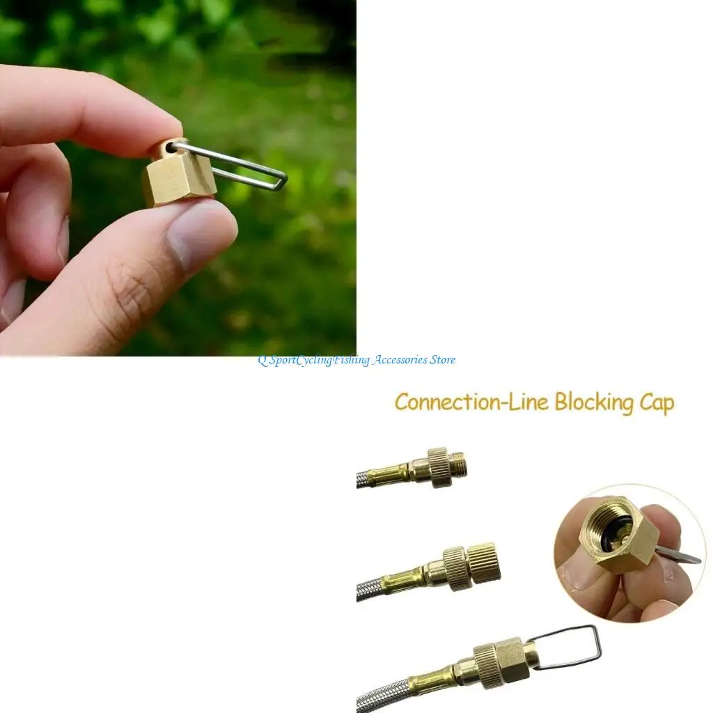 

Camping Gas Tanks Caps Outdoor Stove Cable Plug Caps Flat Gas Tanks Antileak Plug Gas Stove Accessories Easy to Use