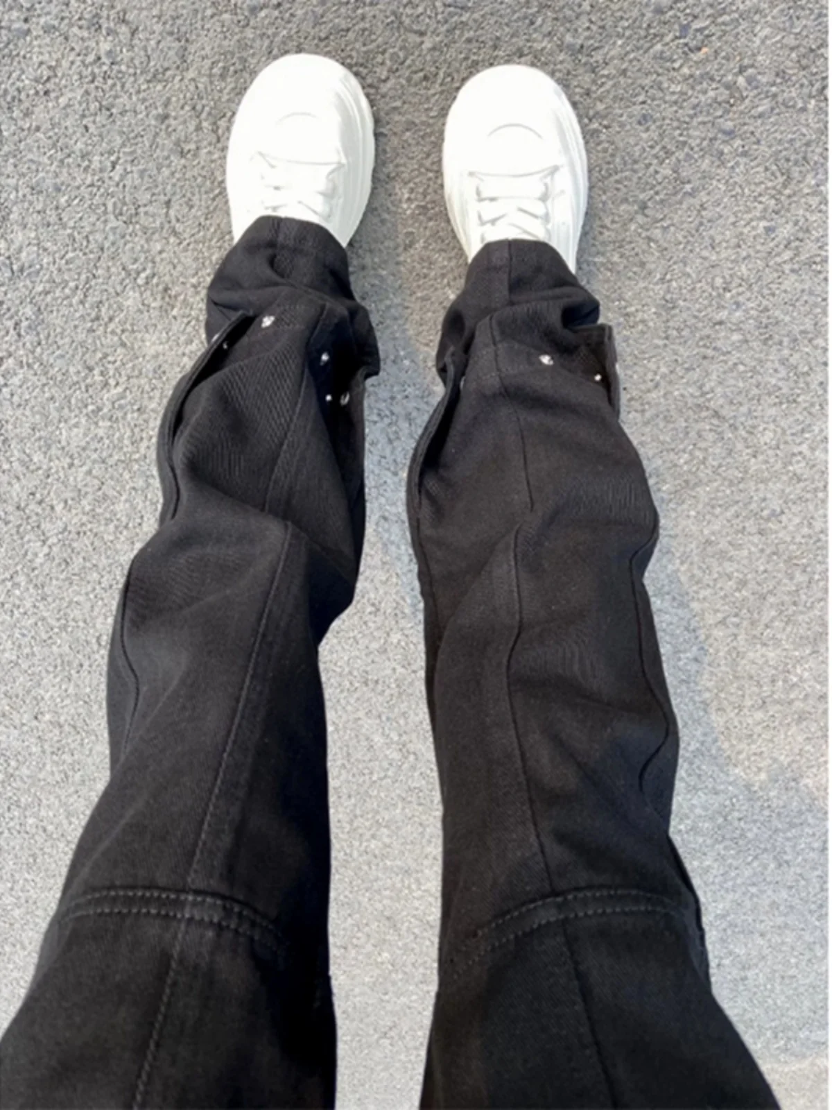 

Джинсы Cleanfit Youth Autumn Bla Slim Fit для подростков, американский уличный стиль, узкие, слегка расклешенные, маленький размер, хлопок/полиэстер