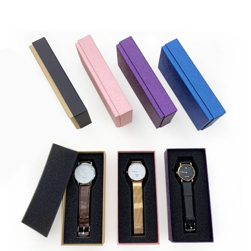 Women Women Soft Cushion Watch Box For Men Storage Display Organizer Jewelry Holder Watch Case For Men Gift Case Pink