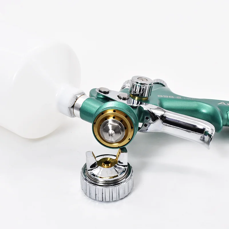 LVLP Car Spray Gun Auarita L-898-2 Spray Paint Gun 1.3mm Nozzle Gravity Air Sprayer High Atomizing Auto Spray Tool Painting Kit