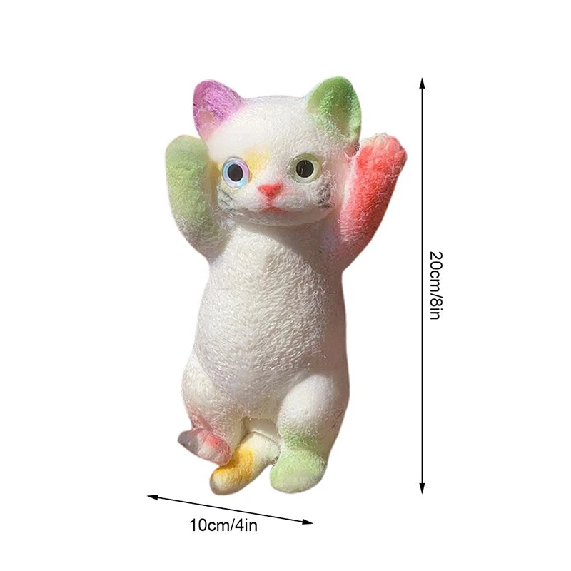 1PC Big Kitty Cat Taba ซิลิโคน Fuzzy Super Big Cat แมว Handmade Squeeze ของเล่น Mochi ของเล่นมือผ่อนคลายความเครียด Release ของขวัญ