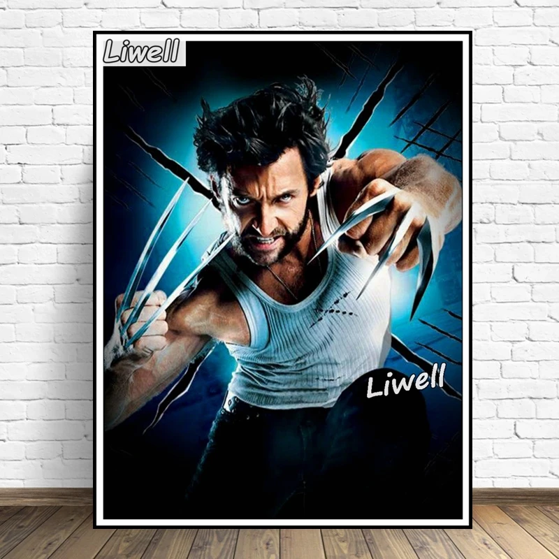 Klasyczny film X-men Origins Wolverine Diamond Art Painting Logan James Howlett Hero Cross Stitch Mosaic Gift Room Decor