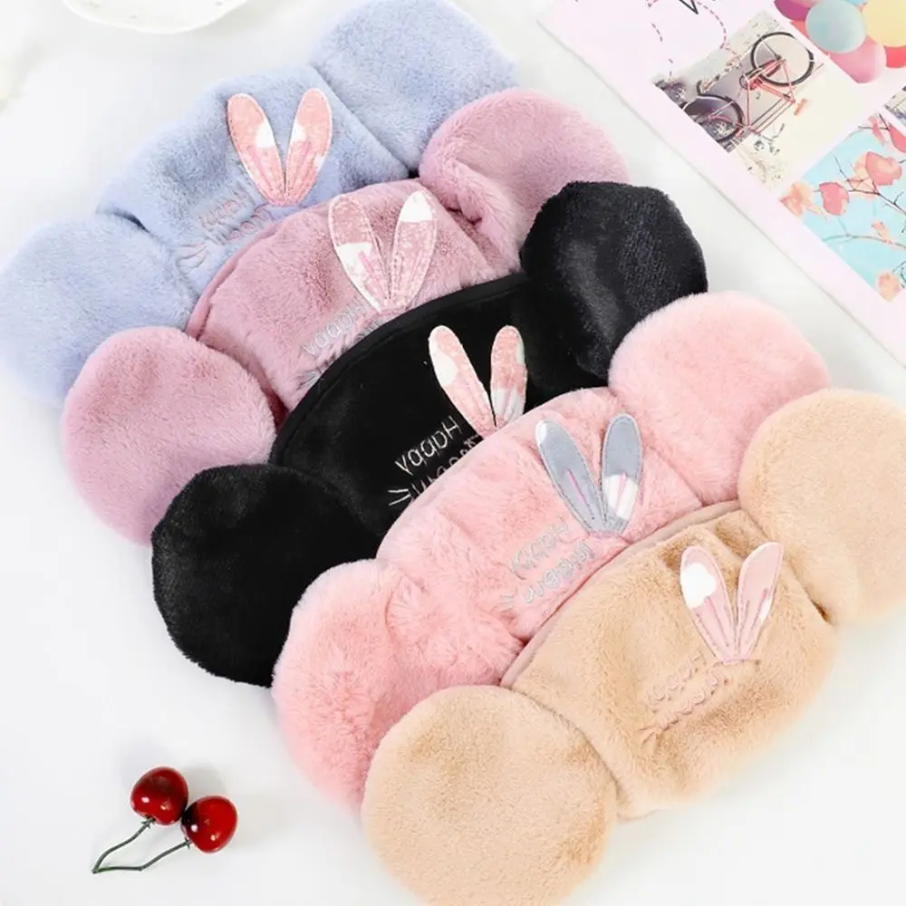 Daily Winter Warm 2 in 1 Mask Earmuffs Thicken Plush Cold-proof Windproof Mouth Cover Breathable Dustproof Ear Warmer Female