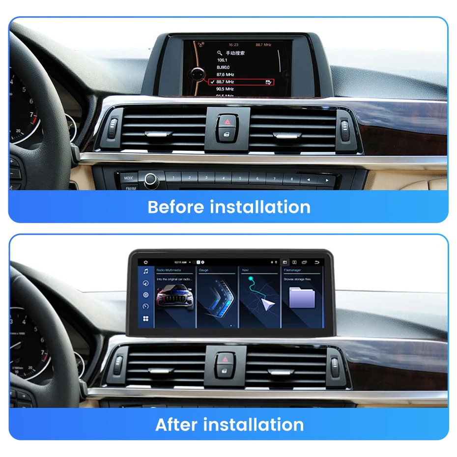 NaviFly 6GB Car Radio CarPlay Android 14 Auto GPS For BMW F20 F21