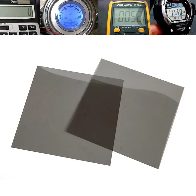 18CMx18CM Polarizing Film Polarizer Watch Multimeter Calculator LCD Display Repair Polarizing Screen Protector